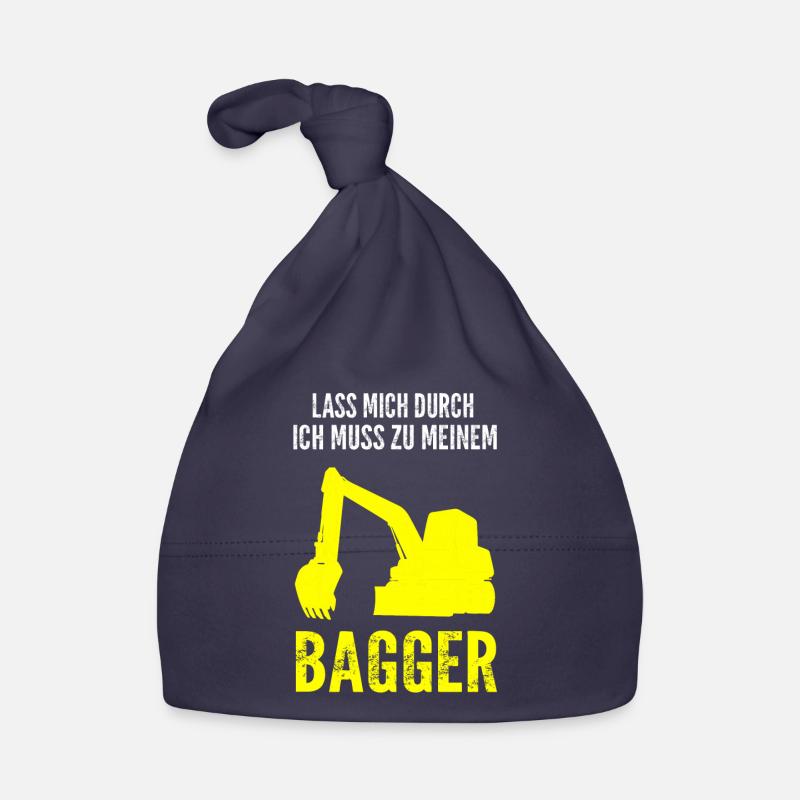 Baggerfahrer Bagger Fahrer Geschenk Baby Bio-Mütze