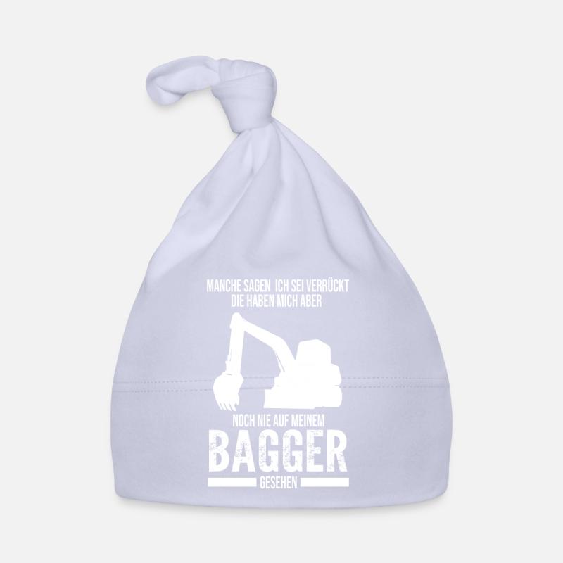 Baggerfahrer Bagger Fahrer Geschenk - Baby Bio-Mütze - Sky