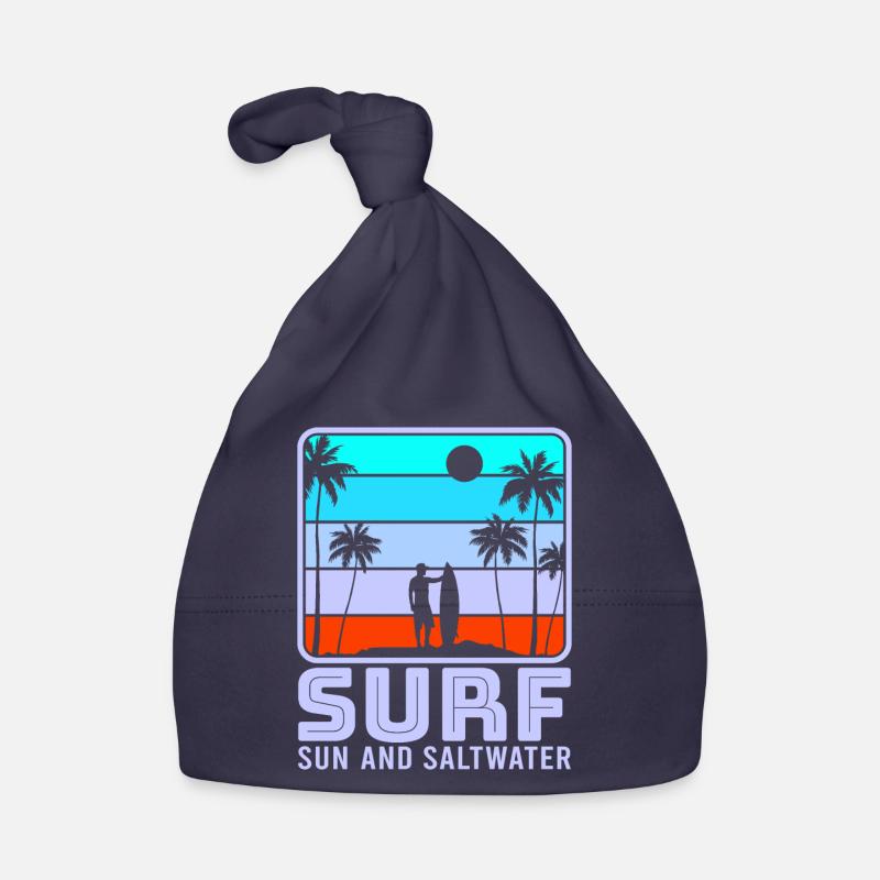 Surfing, kitesurfing, wakeboarding, beach surfers Organic Baby Cap