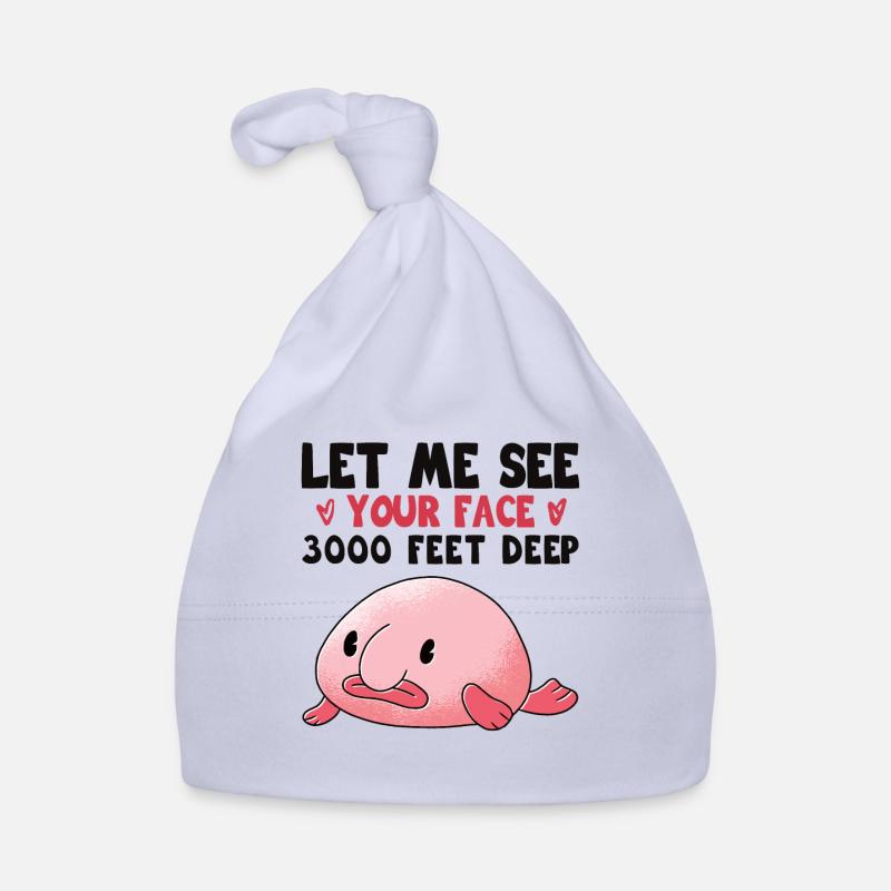 Blobfish Costume - Ugly Blob Fish Face - Organic Baby Cap
