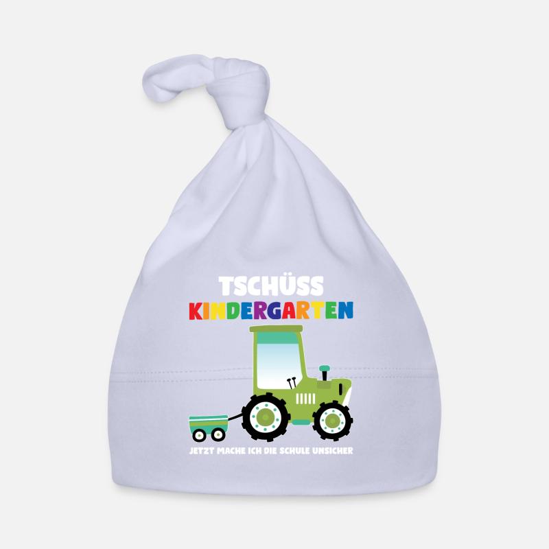 Schulkind Traktor Schulbeginn Geschenk Baby Bio-Mütze