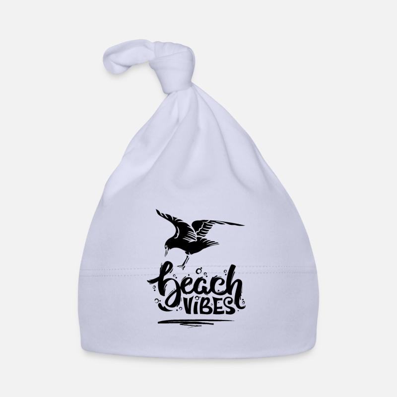 Beach Vibes & Möwe Baby Bio-Mütze