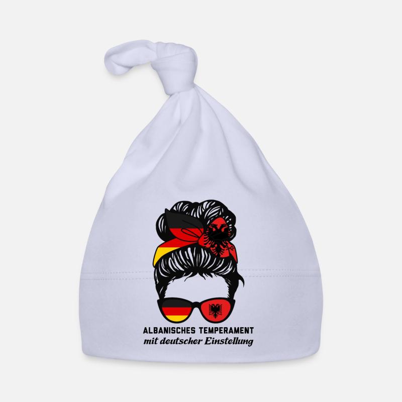 Deutsche Albanerin Deutsch Geschenk Baby Bio-Mütze