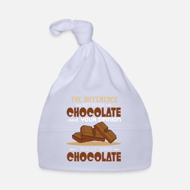 La différence entre le chocolat et votre passion Bonnet bio Bébé