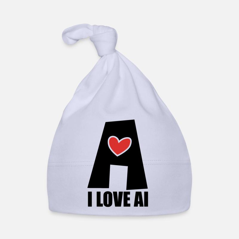 Artificial Intelligence - I love AI - Digital Baby Bio-Mütze