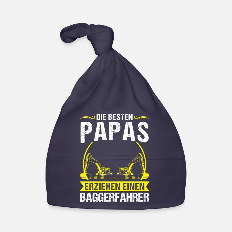 Baggerfahrer Papa Bagger-Fahrer Geschenk Baby Bio-Mütze