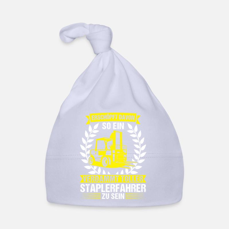 Staplerfahrer Stapler Logistiker Geschenk Baby Bio-Mütze