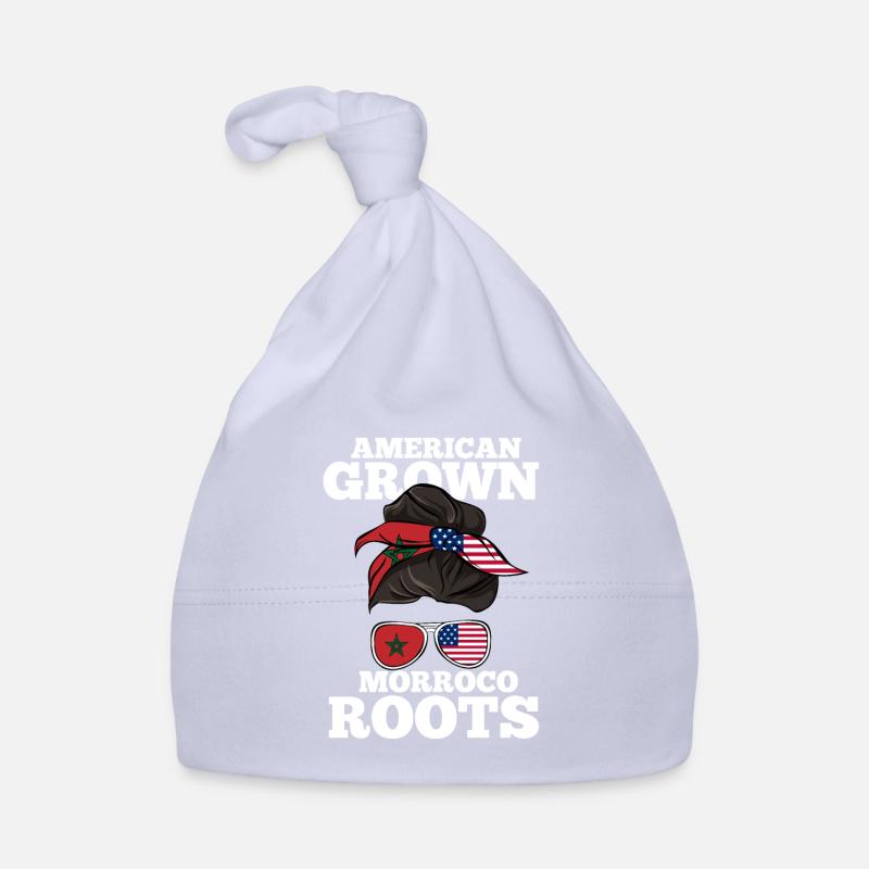Maroc - Bonnet bio Bébé - ciel