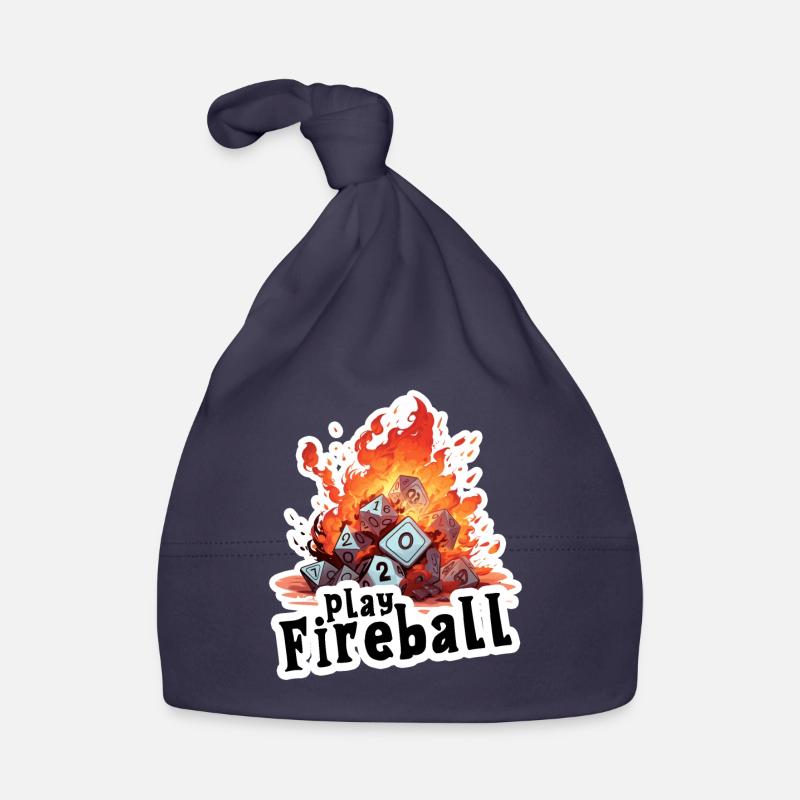 Exaggerated Fireball – Cube Chaos RPG Organic Baby Cap