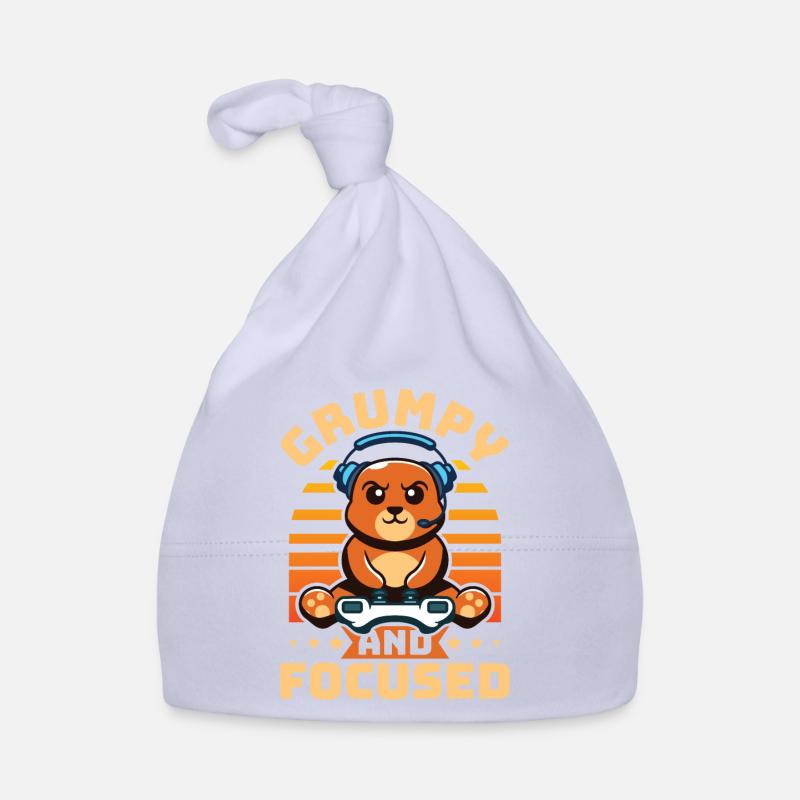 Gaming, Zocken, Videospiel, Grumpy Katze Gamer Baby Bio-Mütze