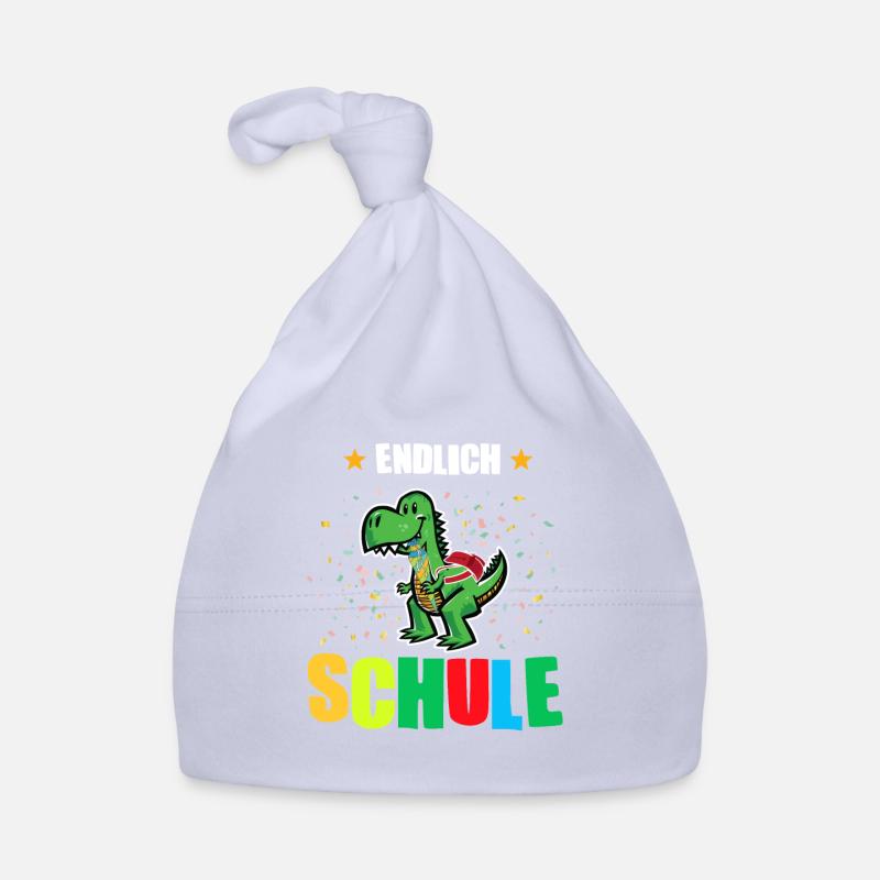 Schulkind Dino Schulbeginn Geschenk Baby Bio-Mütze