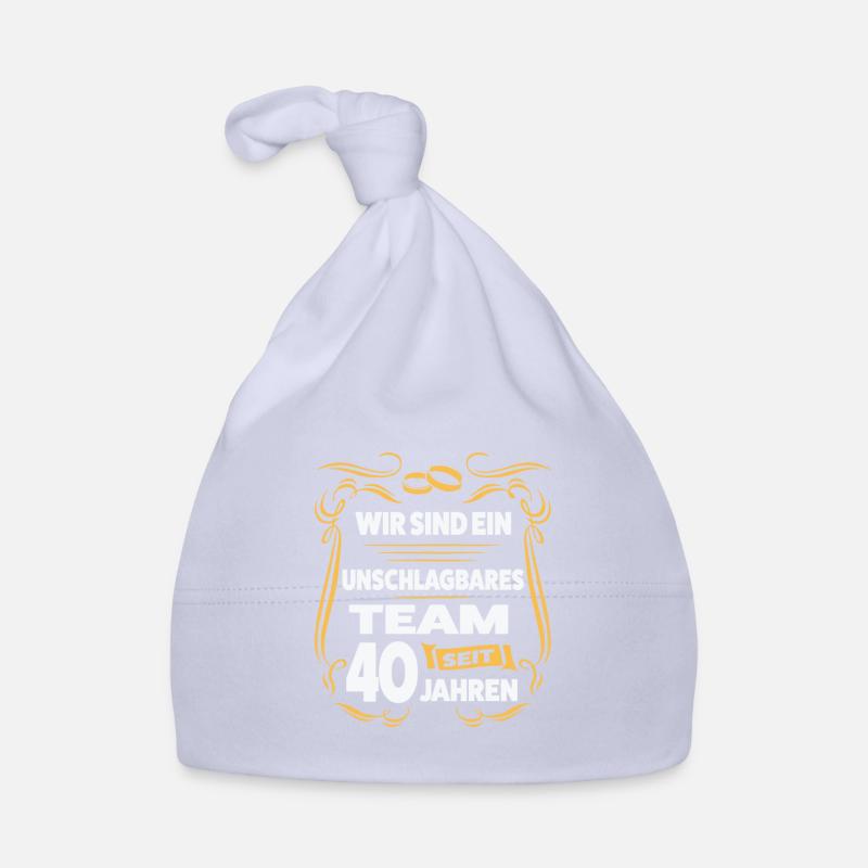 40 Jahre Ehe Ehepaar Rubinhochzeit Geschenk Baby Bio-Mütze