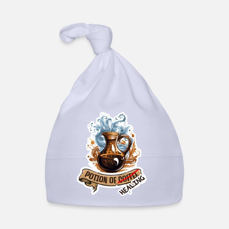Kaffee Oder Heiltrank Fantasy RPG Shirt Baby Bio-Mütze