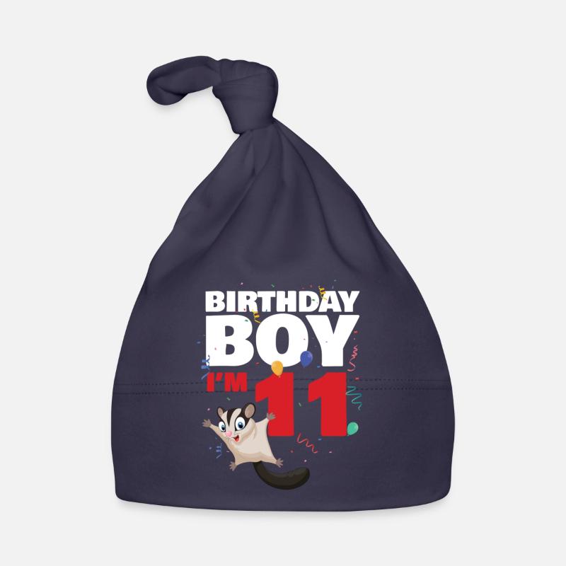 Fille d’anniversaire dans 12 Sugar Glider Bonnet bio Bébé