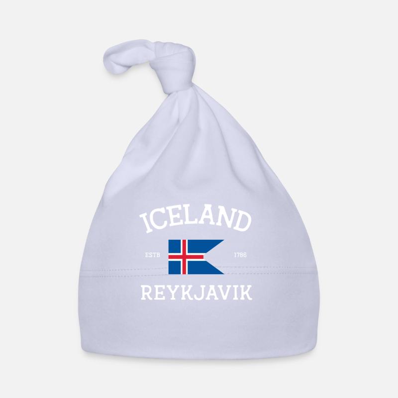 Islande - Bonnet bio Bébé - ciel