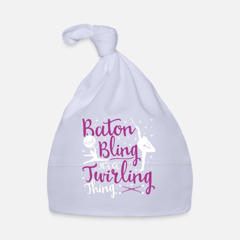 Baton Twirling Baton Twirler Geschenk Baby Bio-Mütze