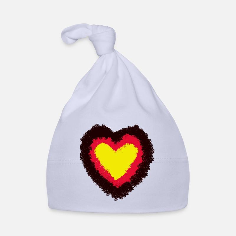 German Germany Countries Hearts Heart Gate Pride Organic Baby Cap