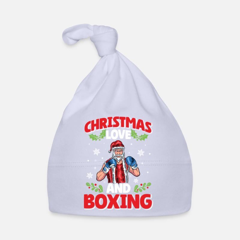 Cadeau de Noël de Noël Boxer Boxer Amour de Noël Bonnet bio Bébé