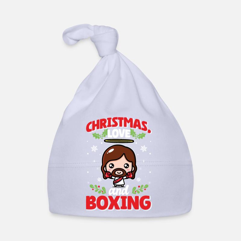 Cadeau de Noël de Noël Boxer Boxer Amour de Noël Bonnet bio Bébé