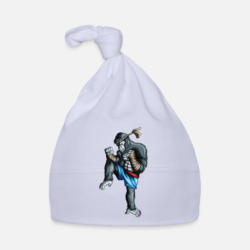 Kickboxing Monkey Orangutan Kampsport Boxer Monkey Organic Baby Cap