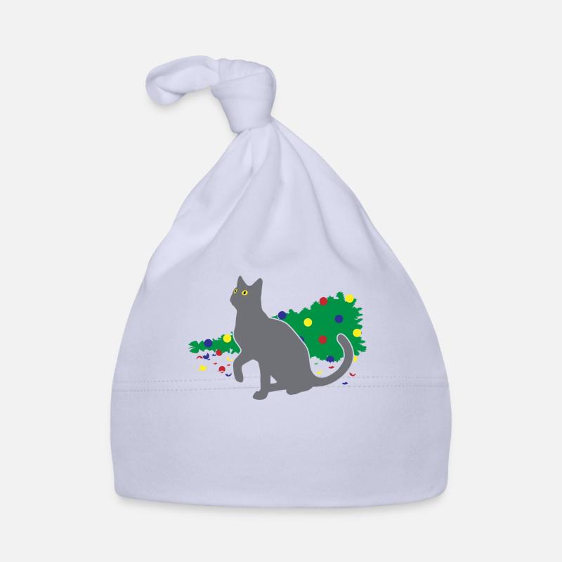 Chaos Katze Weihnachtsbaum Unfall Geschenk Baby Bio-Mütze