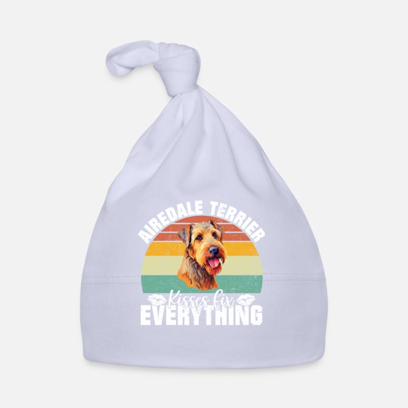 Cadeaux Airedale Terrier Bonnet bio Bébé