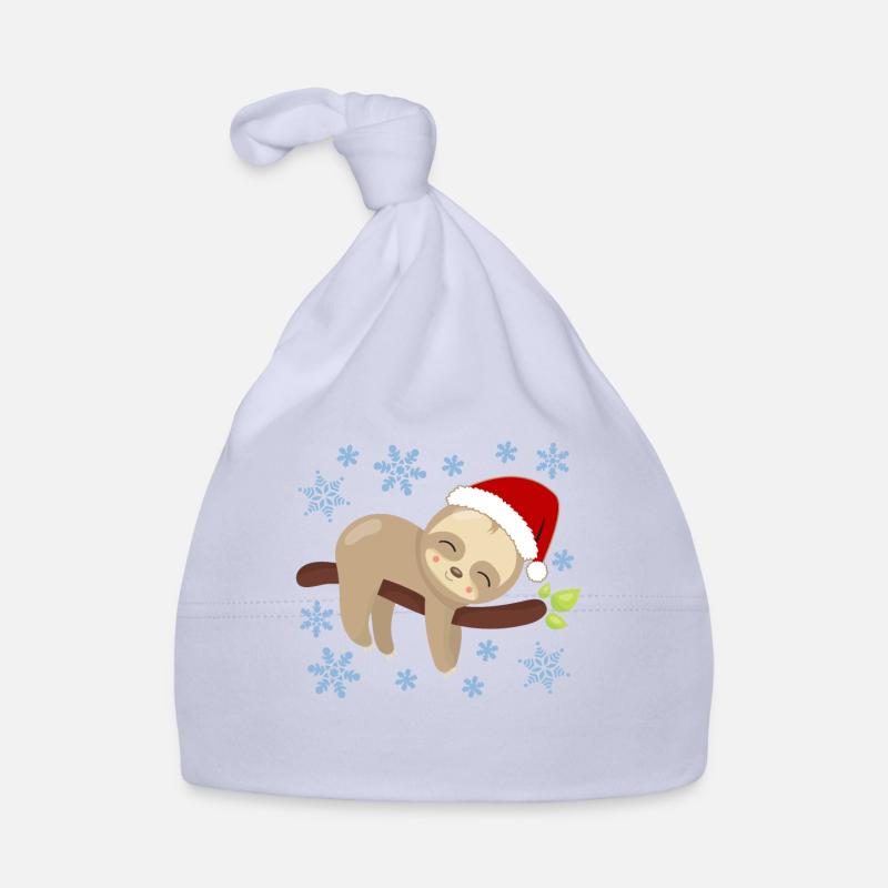 Faultier Weihnachtsnap Gemütliche Feiertage Baby Bio-Mütze