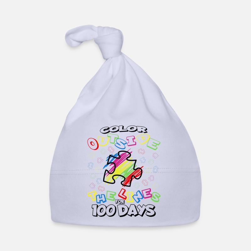 100. Tag Des Schulpuzzle Kostüm 100 Schultage Baby Bio-Mütze