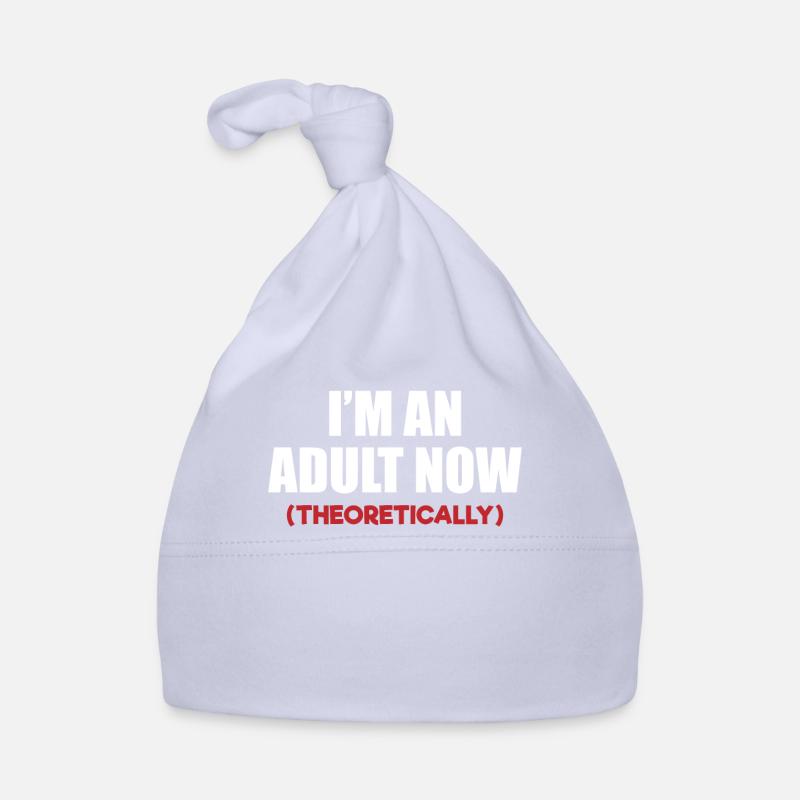 Theoretically Party Expert Funny Saying Organic Baby Cap