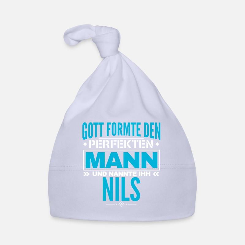 Nils Name Design Baby Bio-Mütze