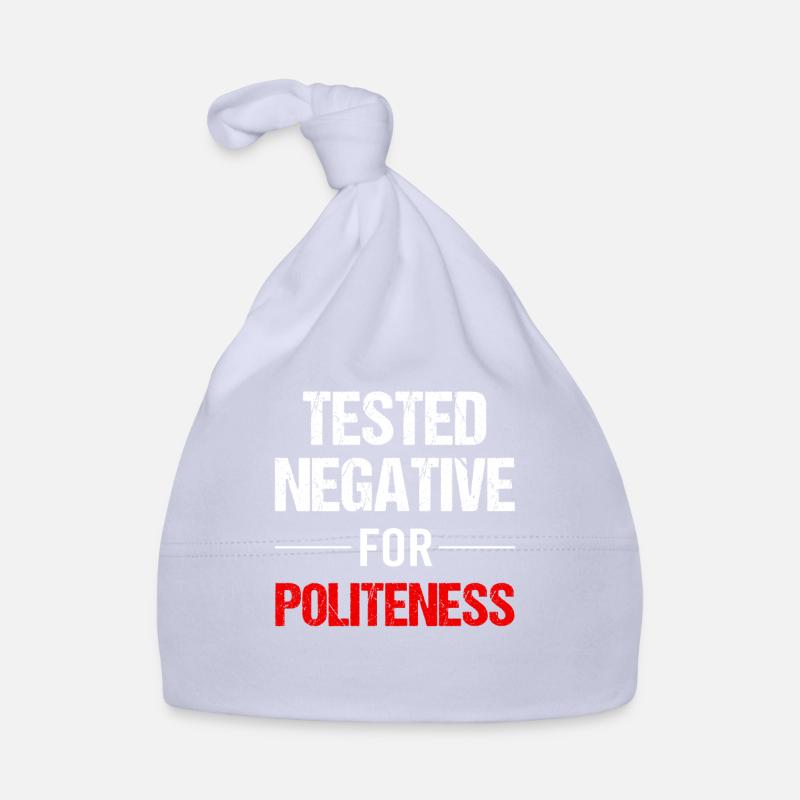 Polite? Negative! Really! Organic Baby Cap