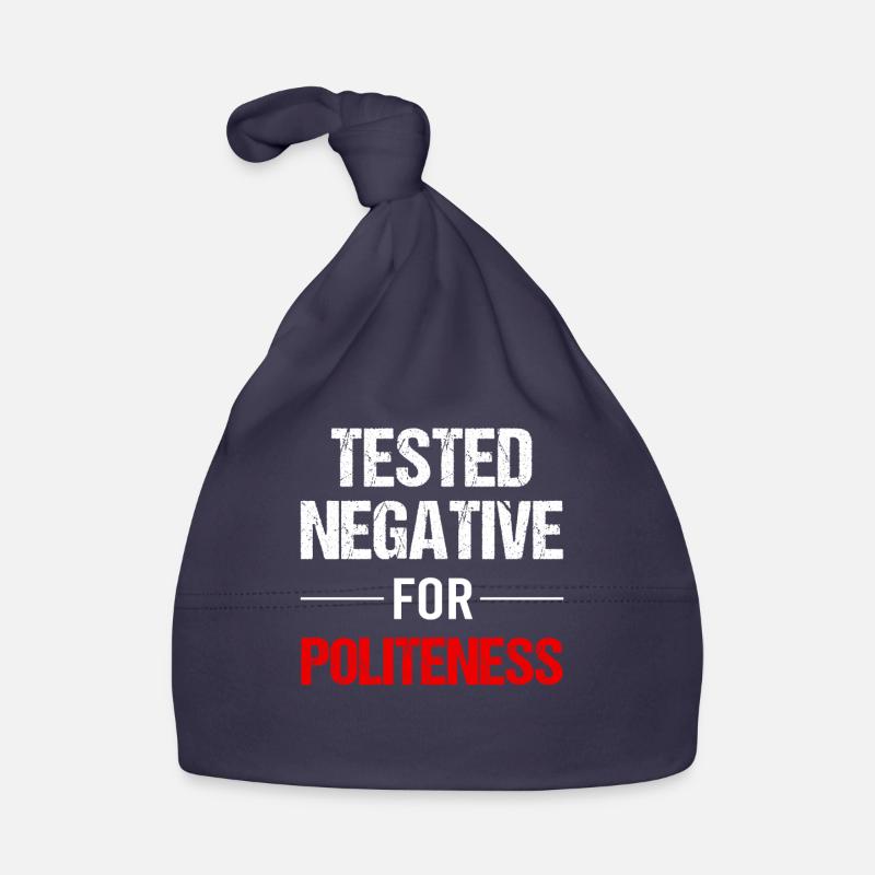 Polite? Negative! Really! Organic Baby Cap