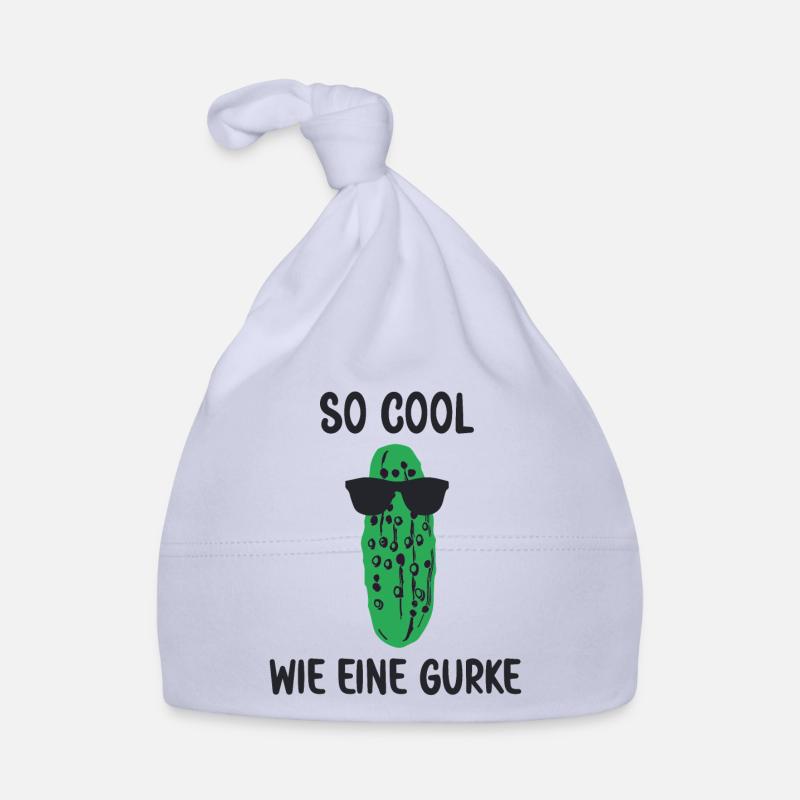 So cool wie eine Gurke ein lustiger Gurken Spruch - Baby Bio-Mütze - Sky