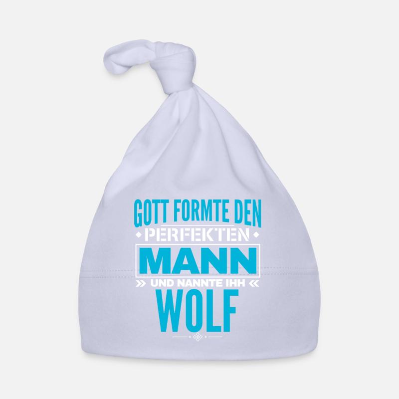 Wolf Name Design Baby Bio-Mütze
