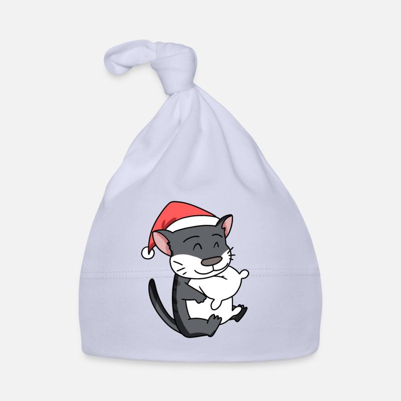 Chat, Mignon, Chat De La Forêt Norvégienne Bonnet bio Bébé
