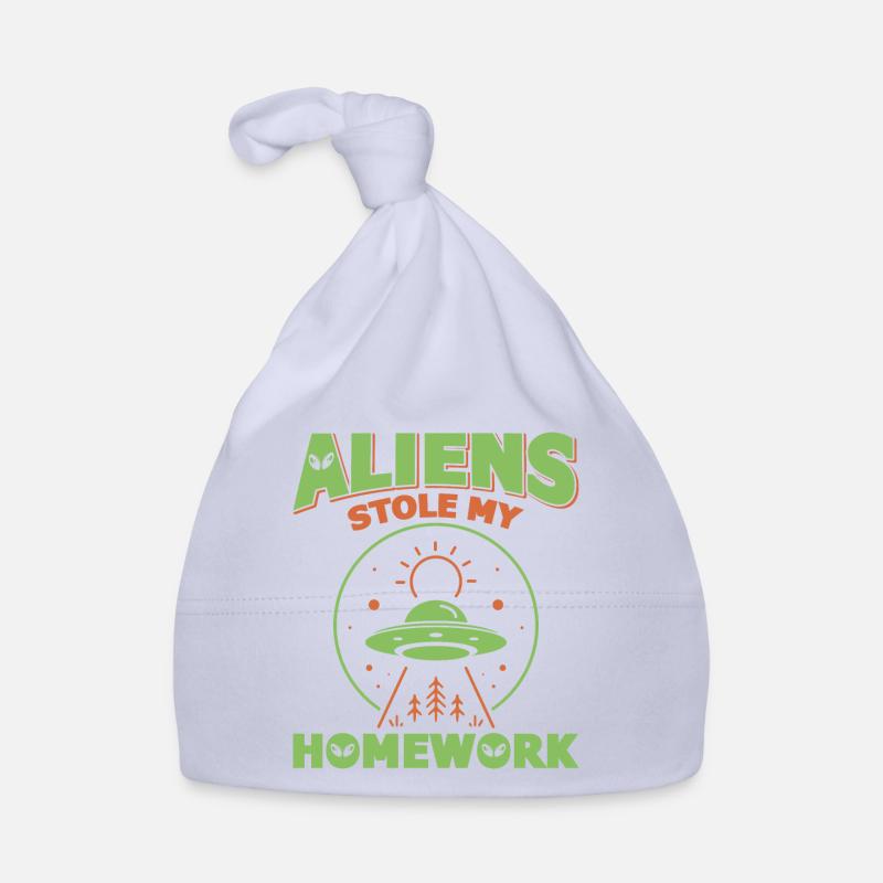 Back to School, Back to School, Alien, Student School Organic Baby Cap
