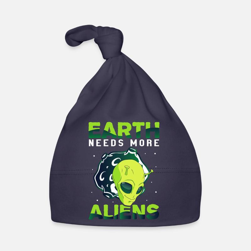 Alien, UFO, UAP, Space, Space Flying Object Organic Baby Cap
