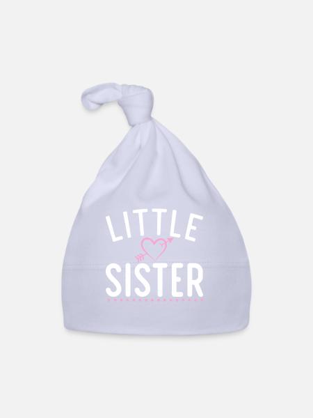 Cadeaux Petite Soeur - Bonnet bio Bébé - ciel - Devant
