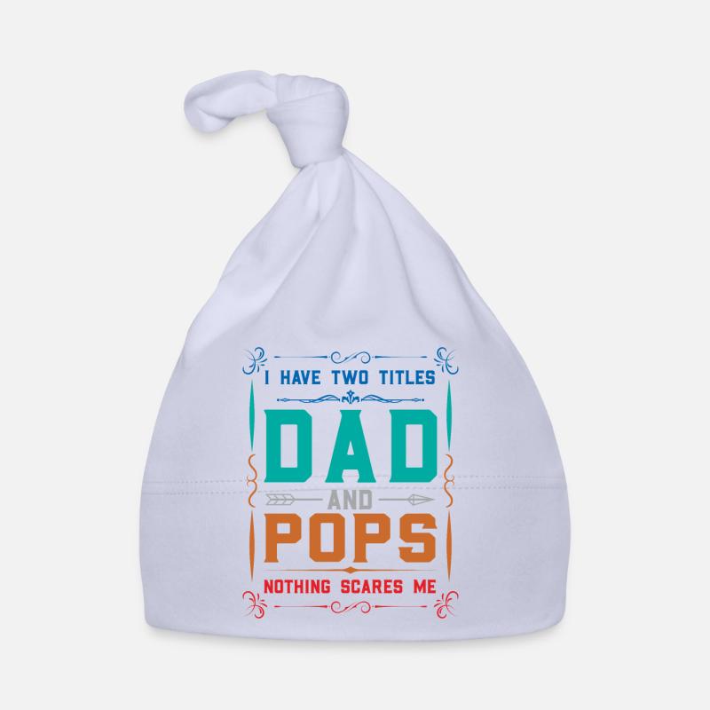 pops Vatertag pops Geschenk Baby Bio-Mütze