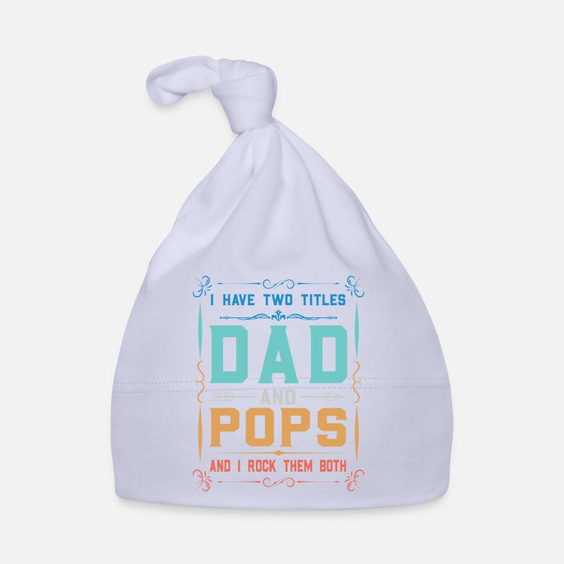 pops Vatertag pops Geschenk Baby Bio-Mütze