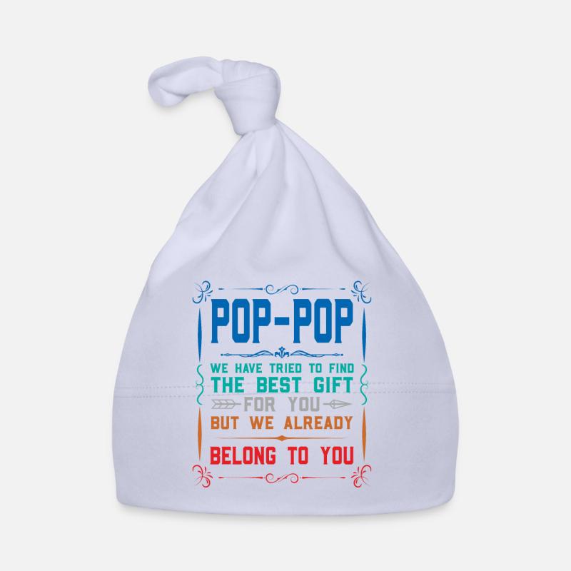pop-pop Vatertag pop-pop Geschenk Baby Bio-Mütze