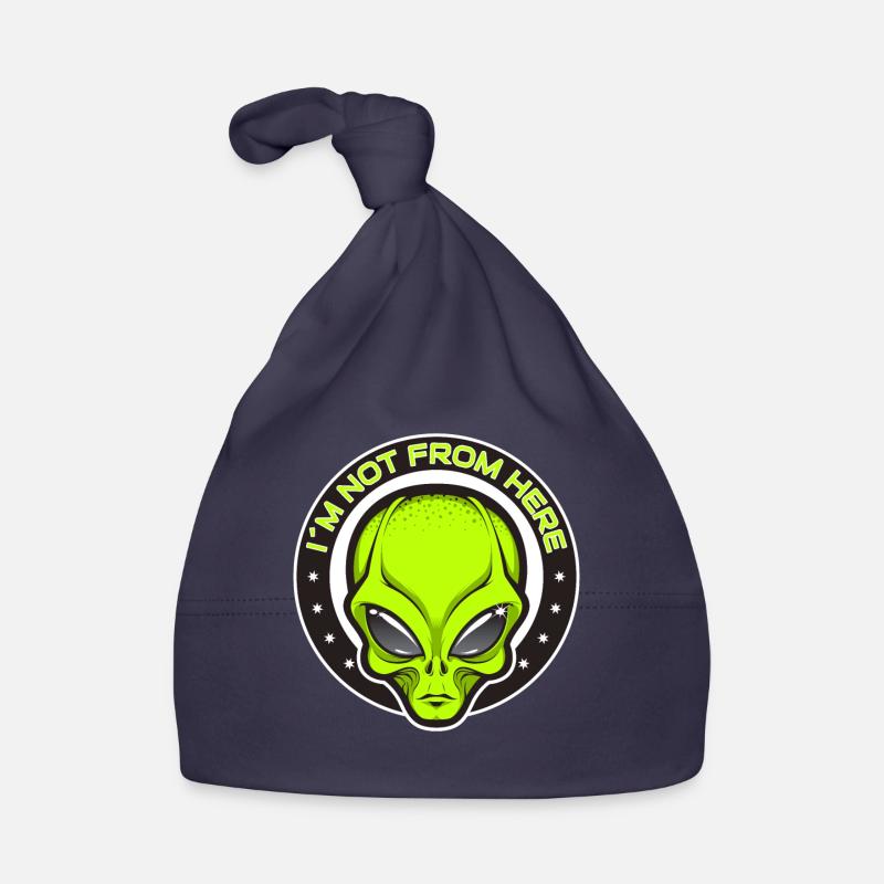 Alien, UFO, UAP, Space, Space Flying Object Organic Baby Cap