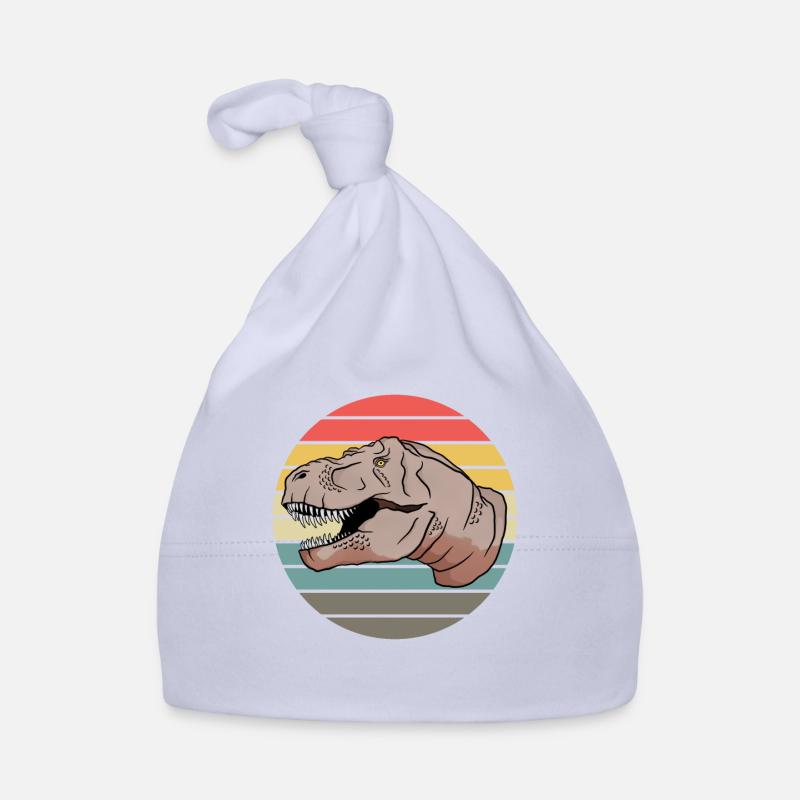 T-Rex coucher de soleil look rétro cadeau Bonnet bio Bébé