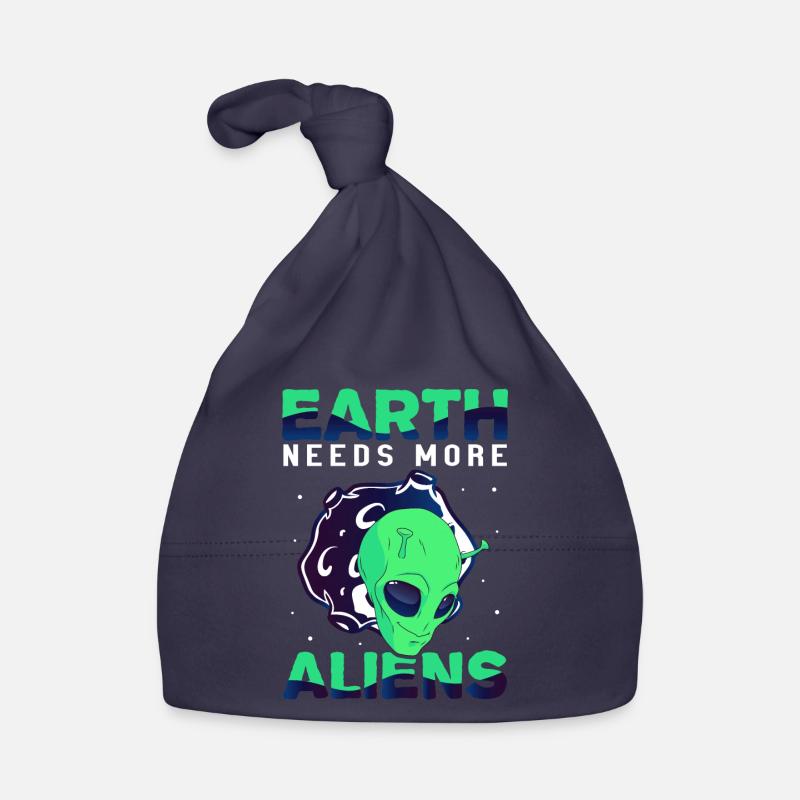 Alien, UFO, UAP, Space, Space Flying Object Organic Baby Cap