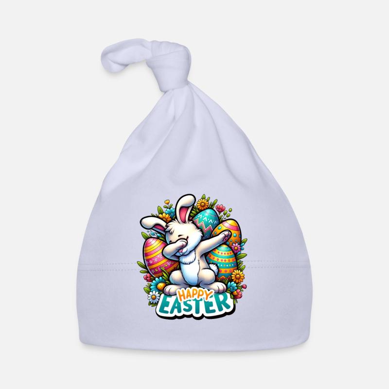 Happy Easter – Cute Easter Bunny with Dab Pose Organic Baby Cap