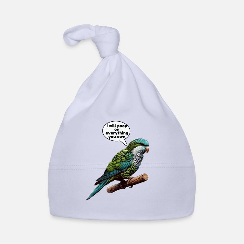 Quaker Parrot Monk Parakeet Organic Baby Cap