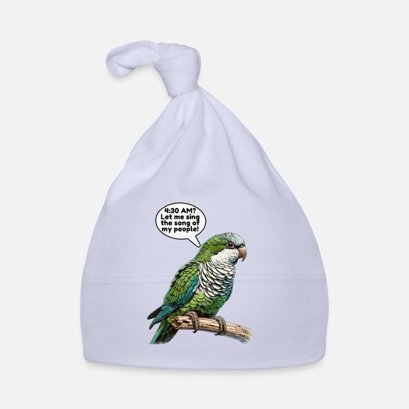 Quaker Parrot Monk Parakeet Organic Baby Cap