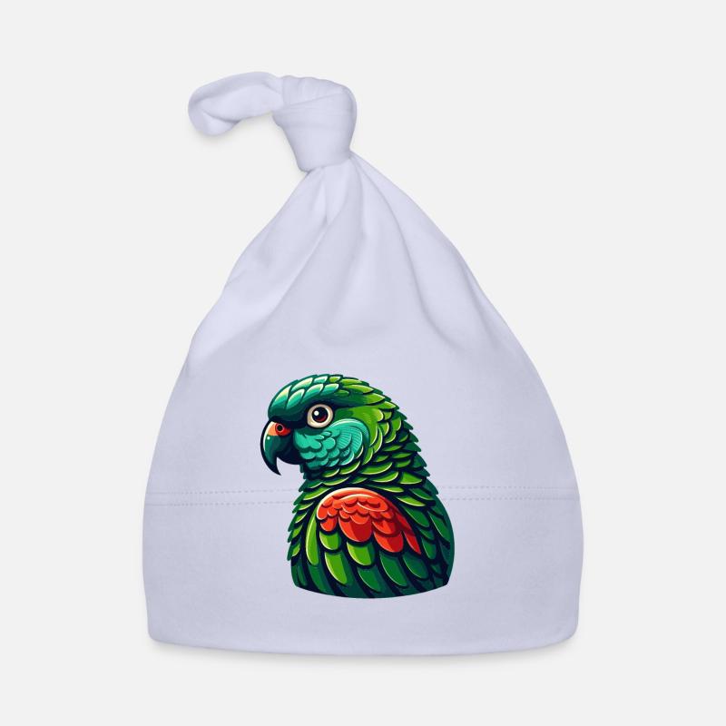 Green Cheeked Conure Cute Conure Parrot Organic Baby Cap