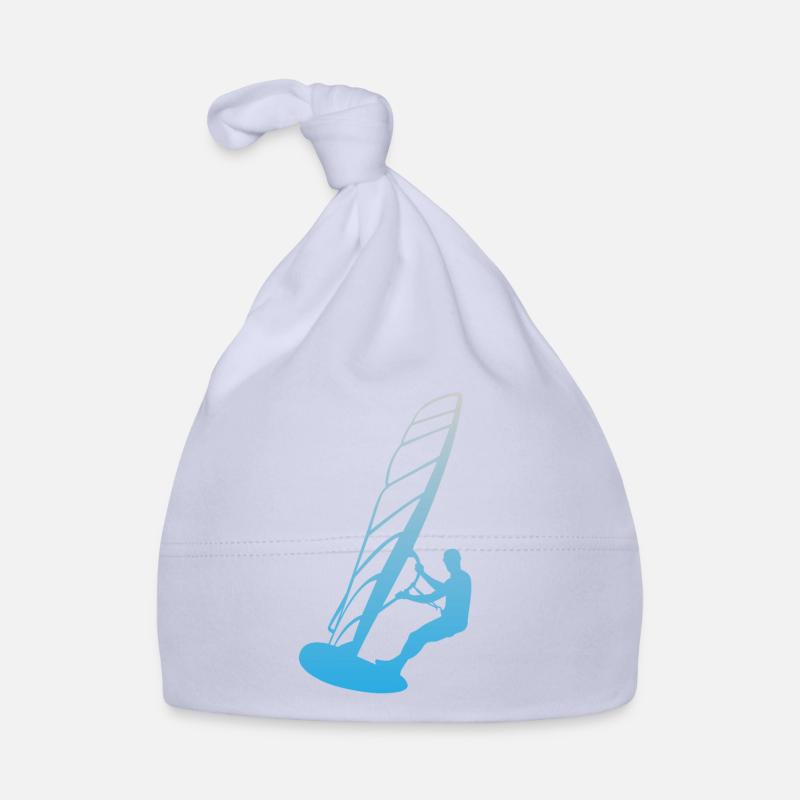 Surfer Silhouette - Sea and Wind Organic Baby Cap