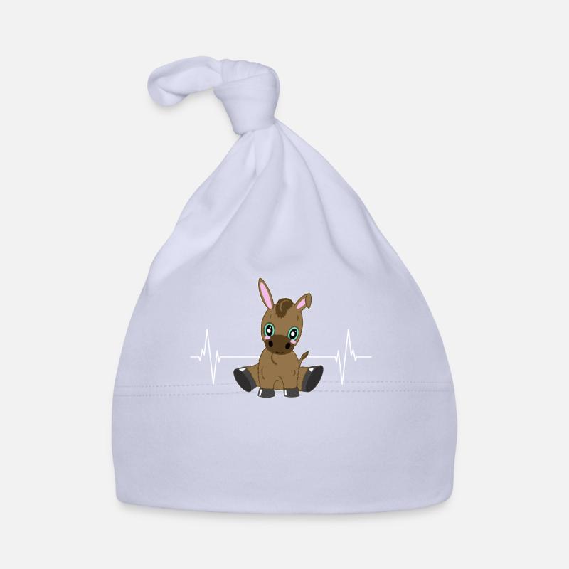 Esel Herzschlag Liebe Geschenk Baby Bio-Mütze